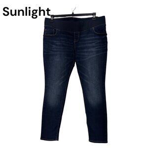 Old Navy Maternity Rockstar Super Skinny Jeans Denim Women Size 14 Short